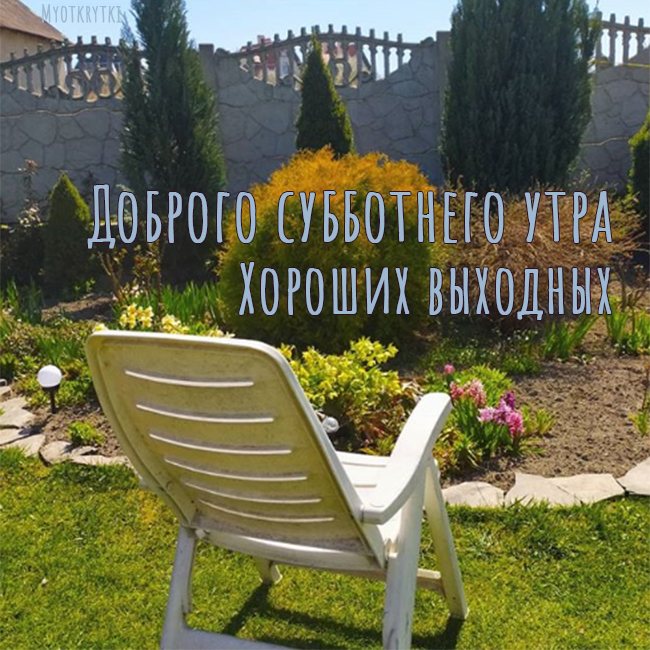 доброе утро хороших выходных